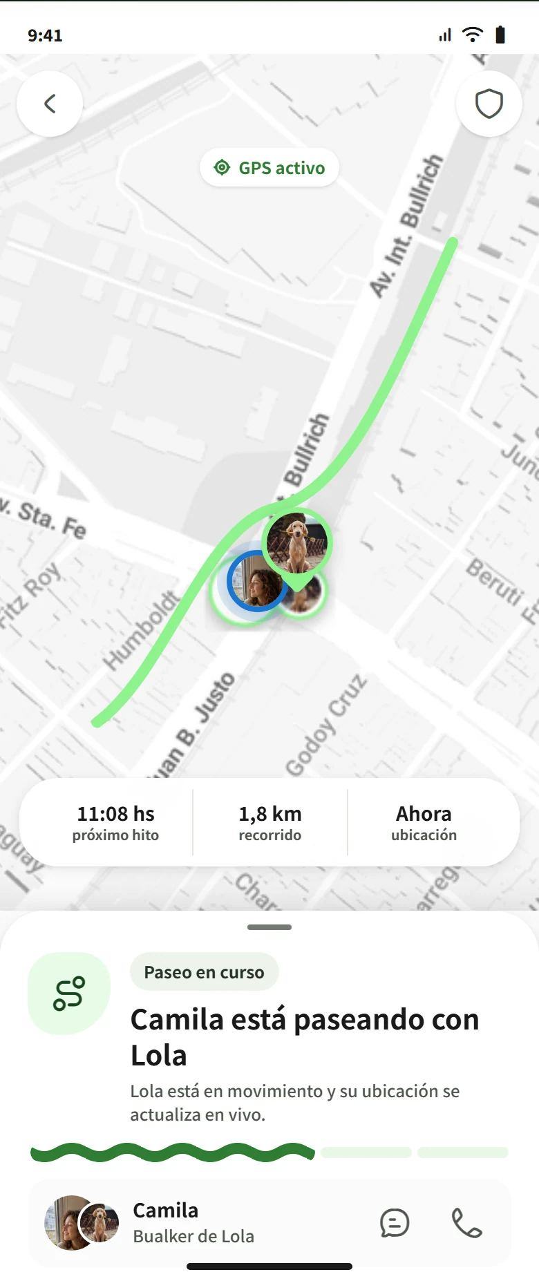 Bualky live walk tracking designed in FormLab